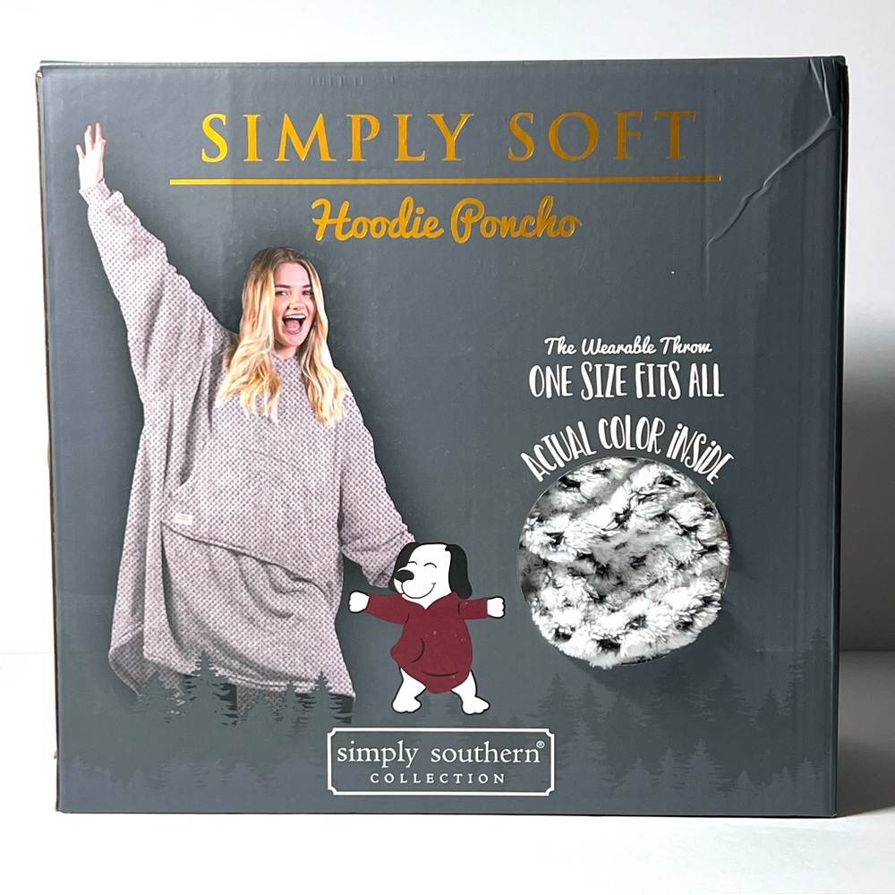 🆕🌟 NIB Simply Southern Hoodie Poncho OSFM *open box*